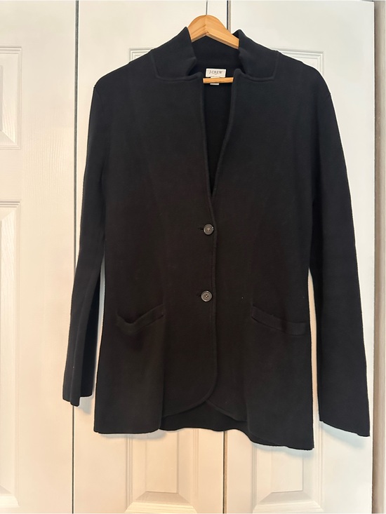 J. Crew Jackets & Blazers - J. Crew Black Women's Schoolboy Sweater Blazer